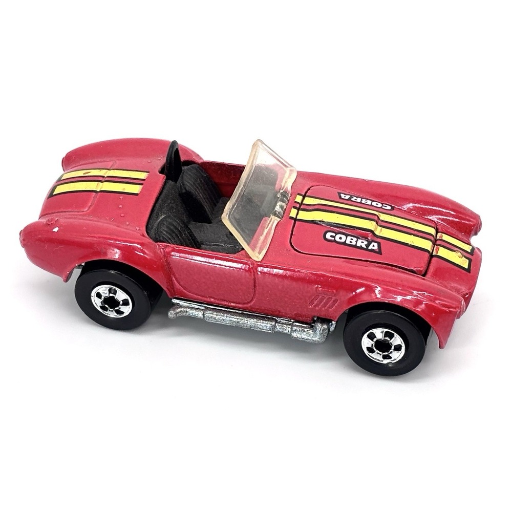 Vintage Hot Wheels Classic Cobra 427 Red Yellow Stripes 1982 Malaysia Blackwall